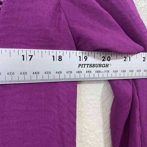 Rebecca Taylor Dress Womens Size 6 Knee Length Tie Sash Purple Lined - Picture 6 of 8